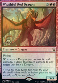 Dragon rouge furieux - 