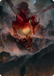 Dragon rouge - Illustration - 