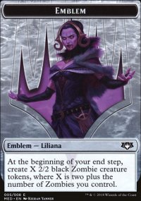 Emblem Liliana, the Last Hope - Guilds of Ravnica - Mythic Edition