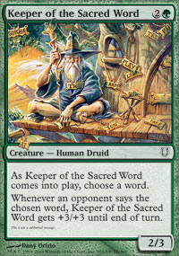 Keeper of the Sacred Word - 