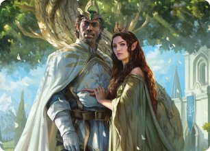 Aragorn and Arwen, Wed - Art - 