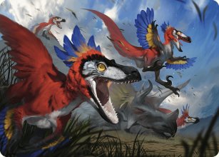Raptors furieux - Illustration - 