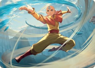 Aang, sauveur expditif - Illustration - Avatar: The Last Airbender - Art Series