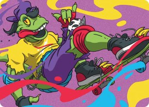 Mondo Gecko - Illustration - Teenage Mutant Ninja Turtle - Art Series