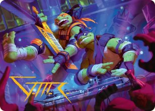 Mikey et Don, f�tards - Illustration - Teenage Mutant Ninja Turtle - Art Series