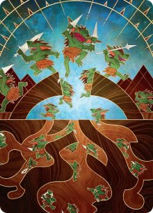 �vacuation des terriers - Illustration - Secrets of Strixhaven - Art Series