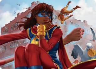 Miss Marvel, Kamala Khan - Illustration - Marvel Super Heroes - Art Series