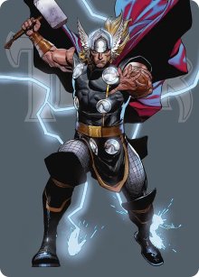 Thor, dieu du Tonnerre - Illustration - Marvel Super Heroes - Art Series