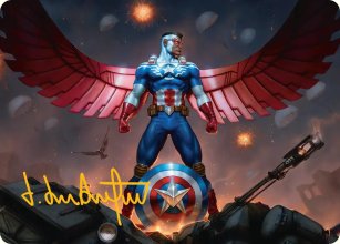 Captain America, ailes de la libert� - Illustration - Marvel Super Heroes - Art Series