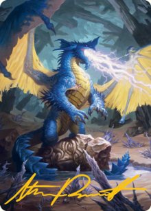 Dragon bleu - Illustration - 