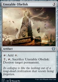 Unstable Obelisk - Commander 2021