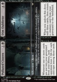 <br>Polluted Cistern / Dim Oubliette - Duskmourn House of Horrors: Commander Decks