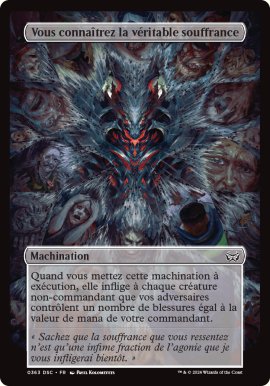 Vous connatrez la vritable souffrance - Duskmourn House of Horrors: Commander Decks