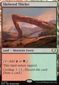 Sheltered Thicket - Edge of Eternities Commander Decks
