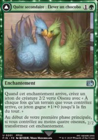 Qute secondaire : lever un chocobo<br>Chocobo noir