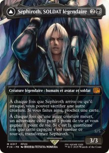 Sephiroth, SOLDAT lgendaire<br>Sphiroth, ange  une aile