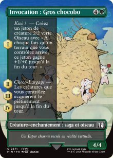 Invocation : Gros chocobo - Final Fantasy