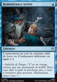 Remontrance s�v�re - The Hobbit Commander Decks