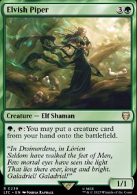 Elvish Piper - The Lord of the Rings Commander Decks