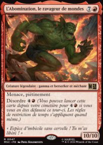 L'Abomination, le ravageur de mondes - Marvel Super Heroes Commander Decks