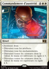 Commandement d'aust�rit� - Marvel Super Heroes Commander Decks