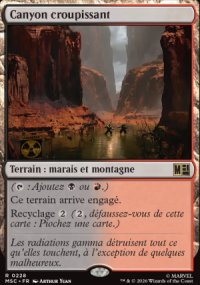 Canyon croupissant - Marvel Super Heroes Commander Decks