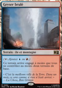 Geyser calcin� // Geyser fumant - Marvel Super Heroes Commander Decks