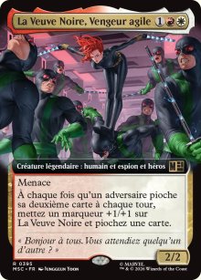 La Veuve Noire, Vengeur agile - Marvel Super Heroes Commander Decks