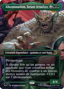 Abomination, brute irradi�e - Marvel Super Heroes Commander Decks