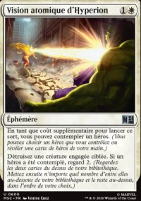 Vision atomique d'Hyperion - Marvel Super Heroes Commander Decks
