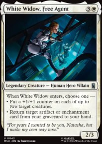 White Widow, Free Agent - Marvel Super Heroes