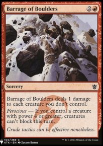 Barrage of Boulders - 