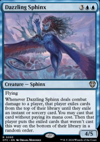 Dazzling Sphinx - Outlaws of Thunder Junction Commander Decks