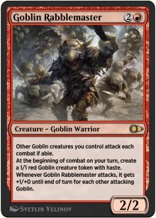 Goblin Rabblemaster - Pioneer Masters