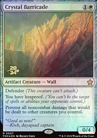 Barricade de cristal - Prerelease Promos