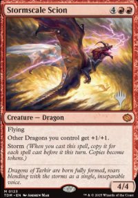 Stormscale Scion - Planeswalker symbol stamped promos