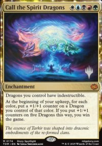 Call the Spirit Dragons - Planeswalker symbol stamped promos
