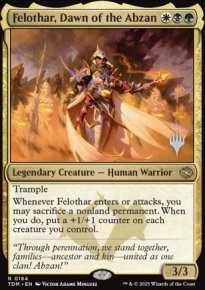 Felothar, Dawn of the Abzan - Planeswalker symbol stamped promos