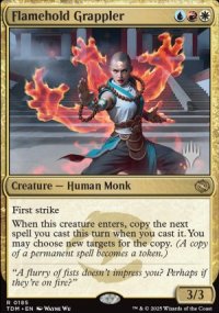 Flamehold Grappler - Planeswalker symbol stamped promos