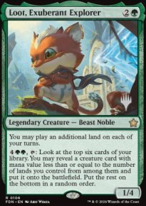 Rapine, explorateur exub�rant - Planeswalker symbol stamped promos