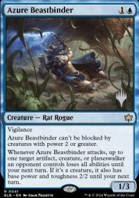 Lieur-de-bte d'azur - Planeswalker symbol stamped promos