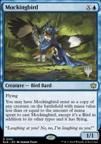 Oiseau moqueur - Planeswalker symbol stamped promos