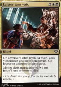 Laisser sans voix - Secrets of Strixhaven