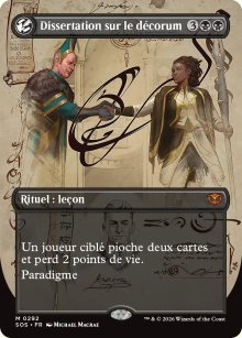 Dissertation sur le d�corum - Secrets of Strixhaven