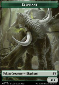 Elephant - Wilds of Eldraine Commander Decks